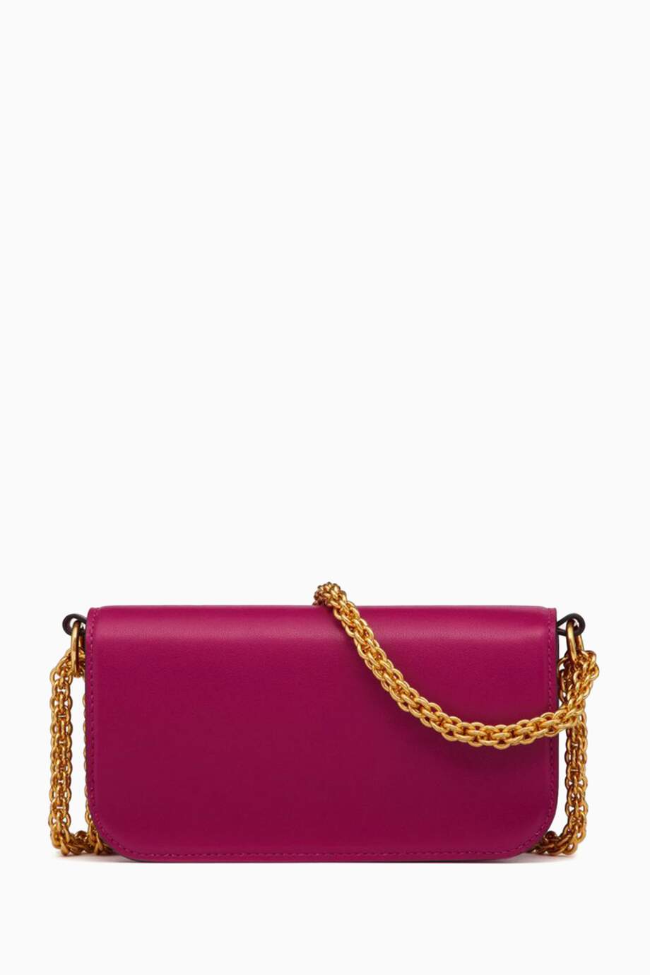Bagsaaa Va1e*ntin0 Garavani Locò Small Shoulder Bag in darrk pink Leather 20 x 11 x 5 cm
