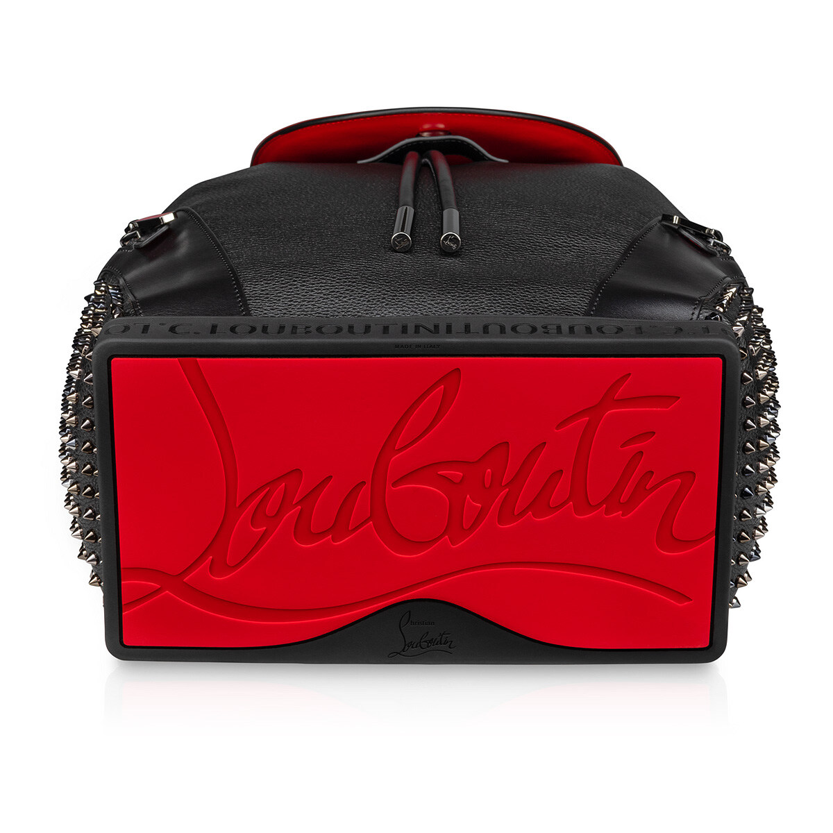 Bagsaaa Christain Louboutin Explorafunk Black Backpack - 44x35x16cm