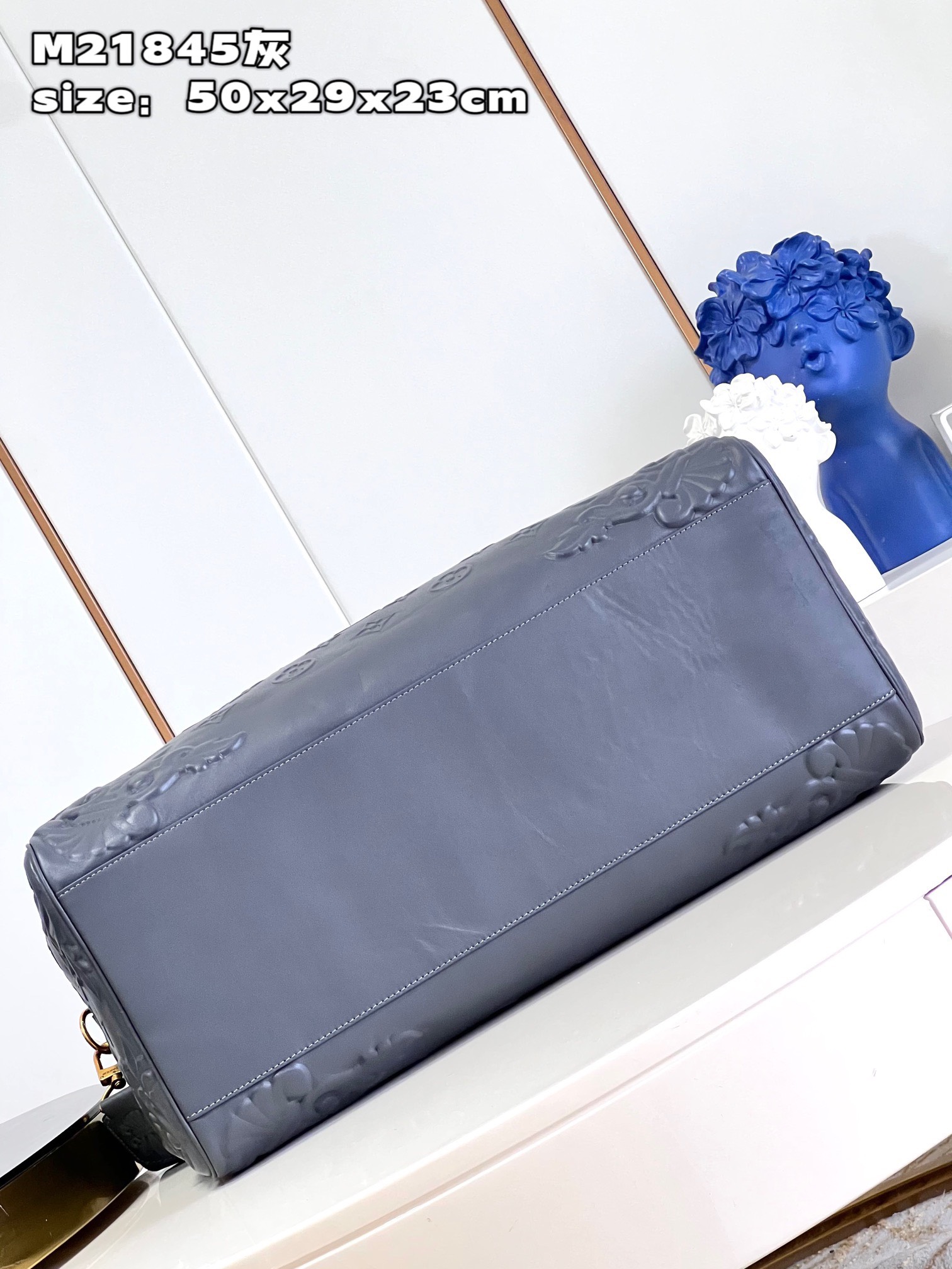 Bagsaaa L0vis Vvtt0n Keepall Bandouliere Bag 50 Black Optic - 50 x 29 x 23 cm