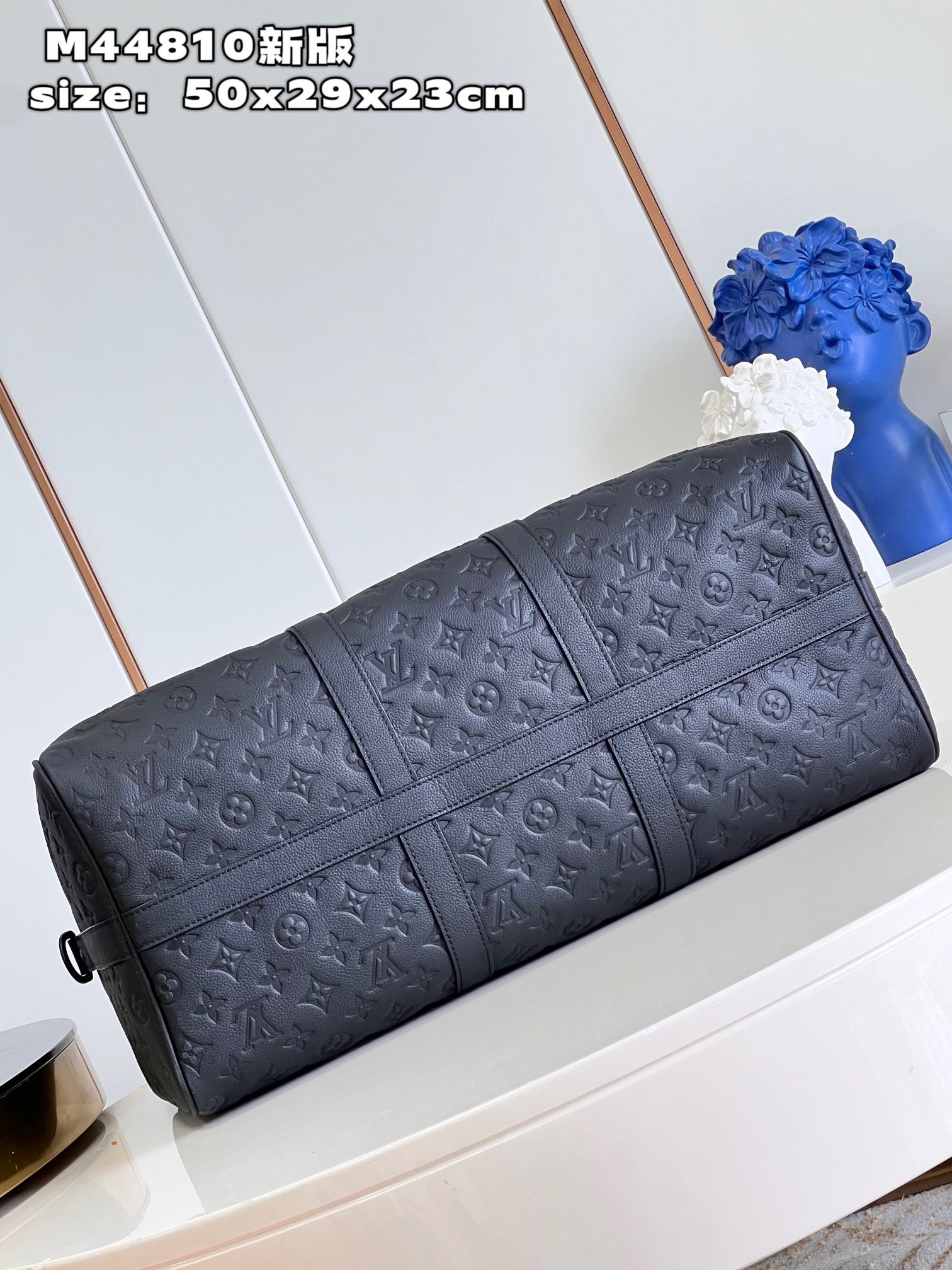Bagsaaa L0vis Vvtt0n Keepall Bandoulière 50 Monogram Shadow embossed leather - 50 x 29 x 23 cm