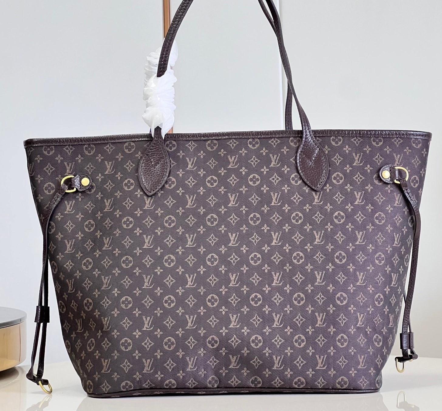 Bagsaaa L0vis Vvtt0n Neverfull Denim Brown - 32x29x17