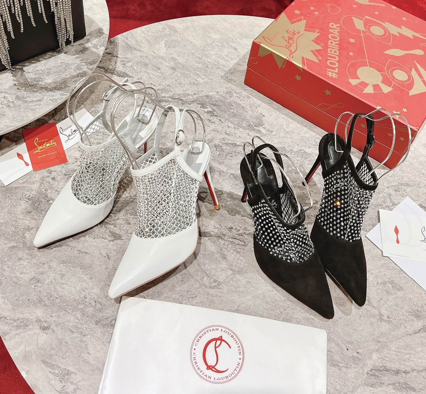 Bagsaaa Chr1st1an Louboutin Plougesta Pump Strass 100mm