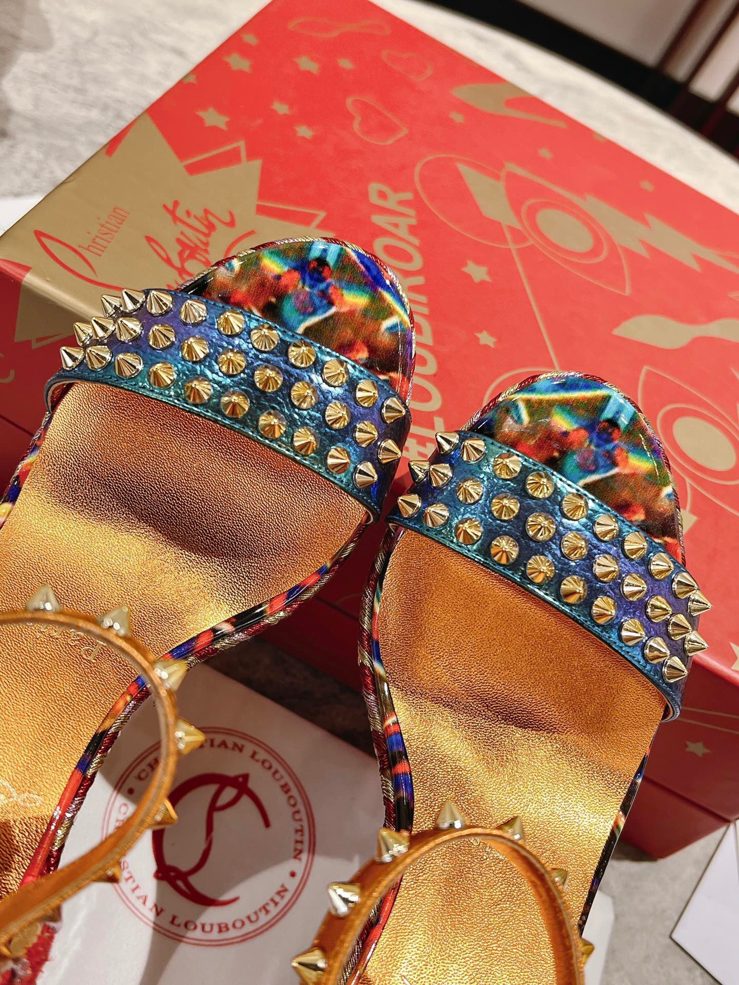 Bagsaaa Chr1st1an Louboutin 120 mm Platform sandals multicolor