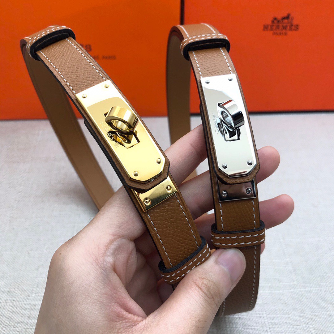 Bagsaaa H**me5 Kelly 18mm brown belt