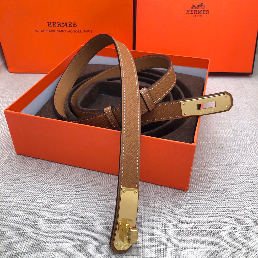 Bagsaaa H**me5 Kelly 18mm brown belt