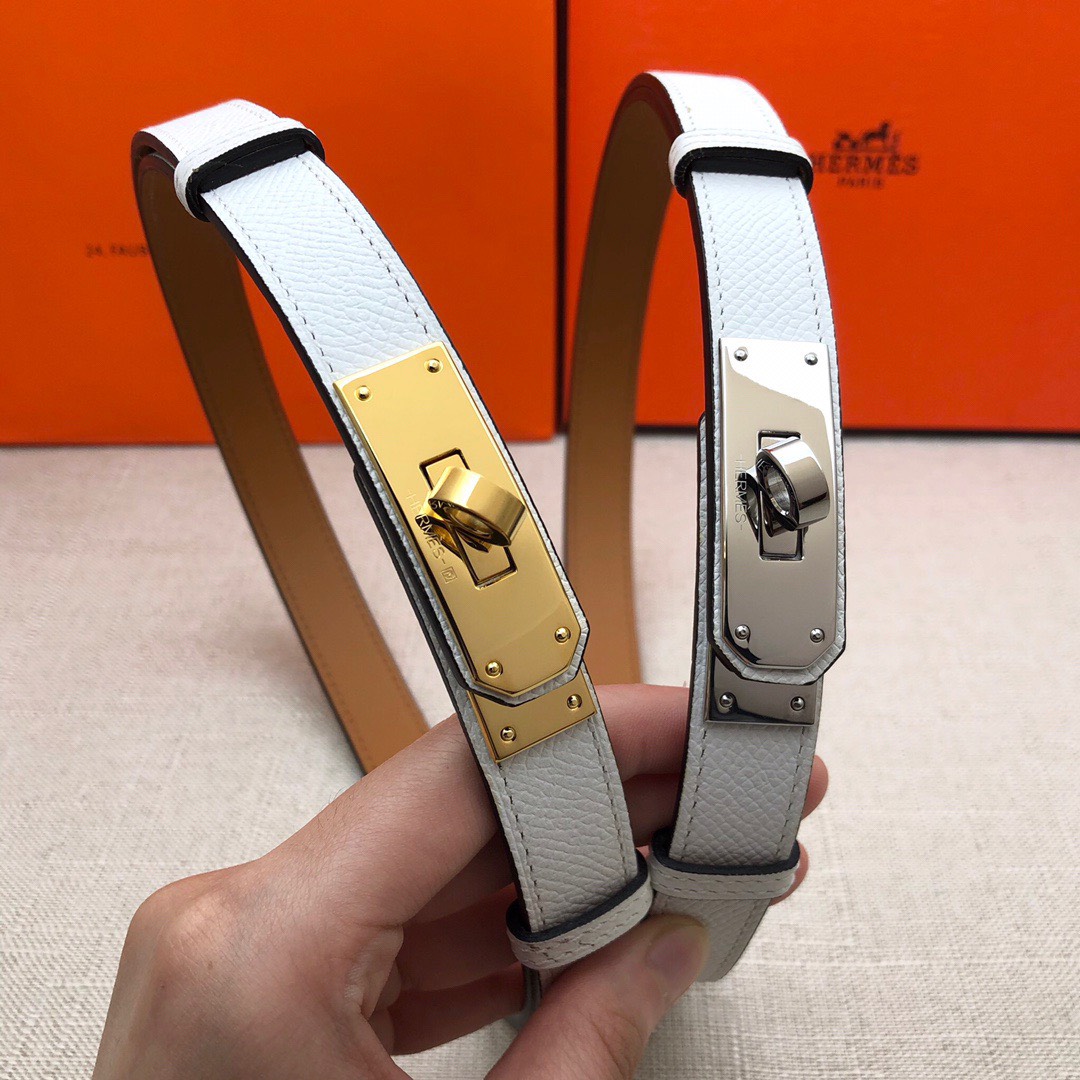 Bagsaaa H**me5 Kelly 18mm white belt