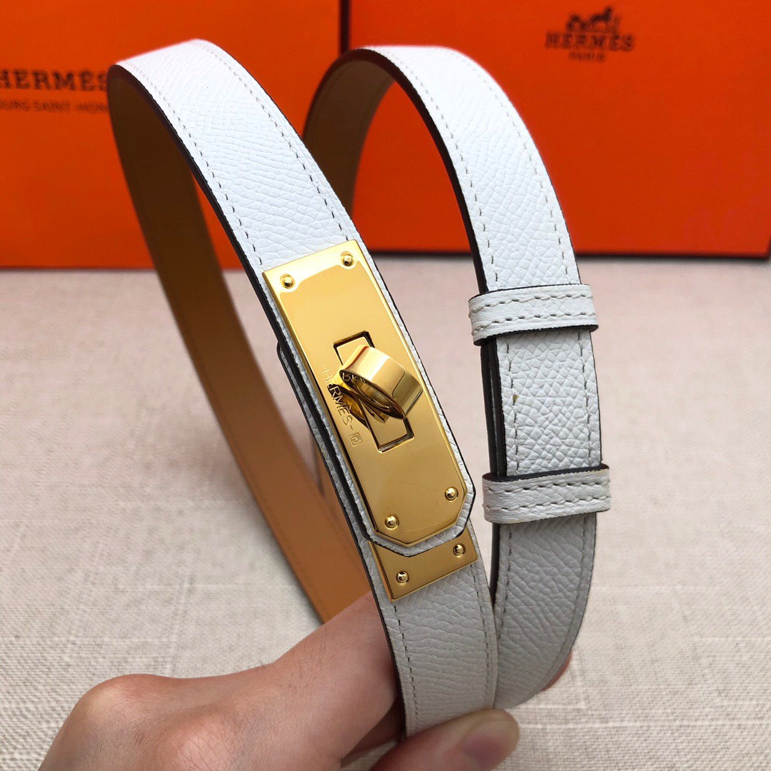 Bagsaaa H**me5 Kelly 18mm white belt