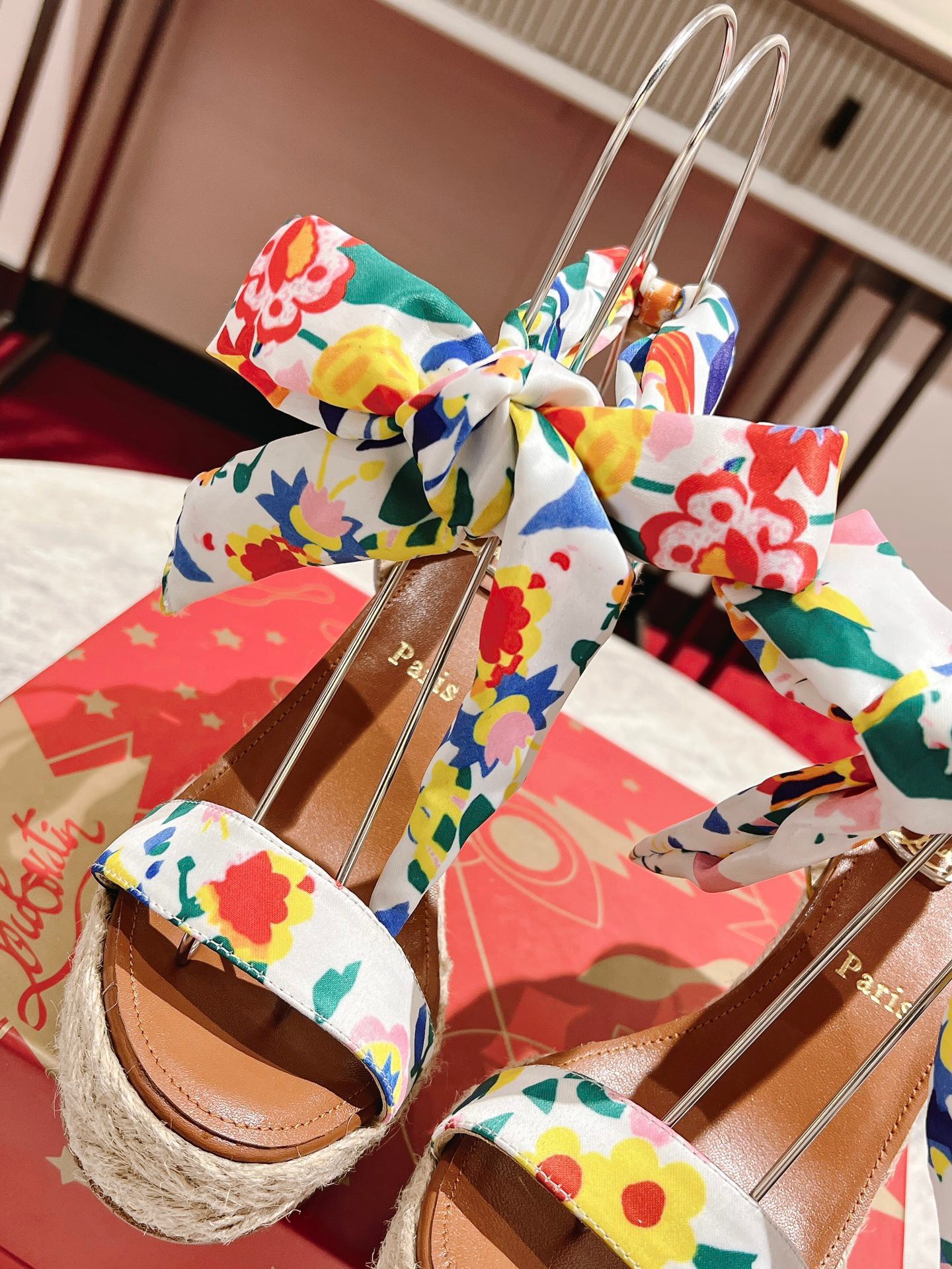 Bagsaaa Chr1st1an LOUBOUTIN MONICA DU DÉSERT 120MM WEDGE HEELS