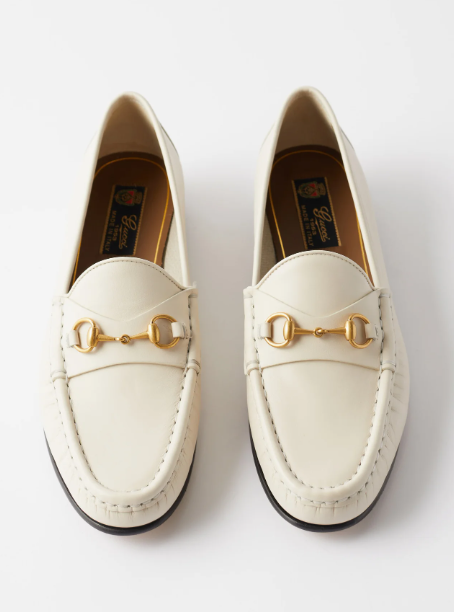 Bagsaaa Gvc*1 Horsebit Loafer White Soft Leather