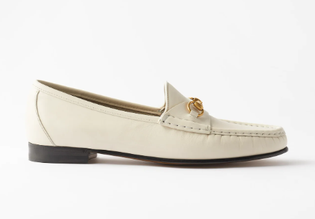 Bagsaaa Gvc*1 Horsebit Loafer White Soft Leather