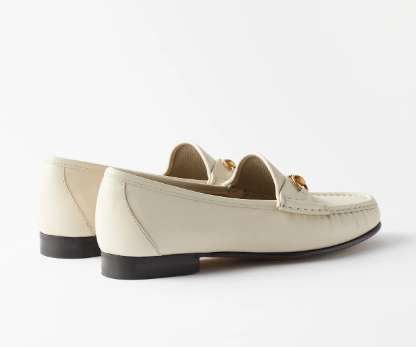 Bagsaaa Gvc*1 Horsebit Loafer White Soft Leather