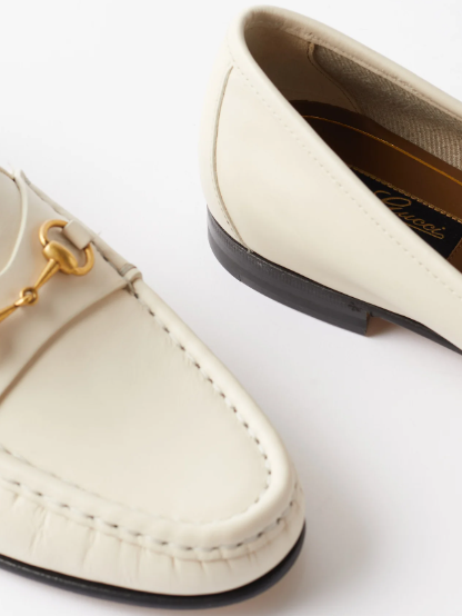 Bagsaaa Gvc*1 Horsebit Loafer White Soft Leather