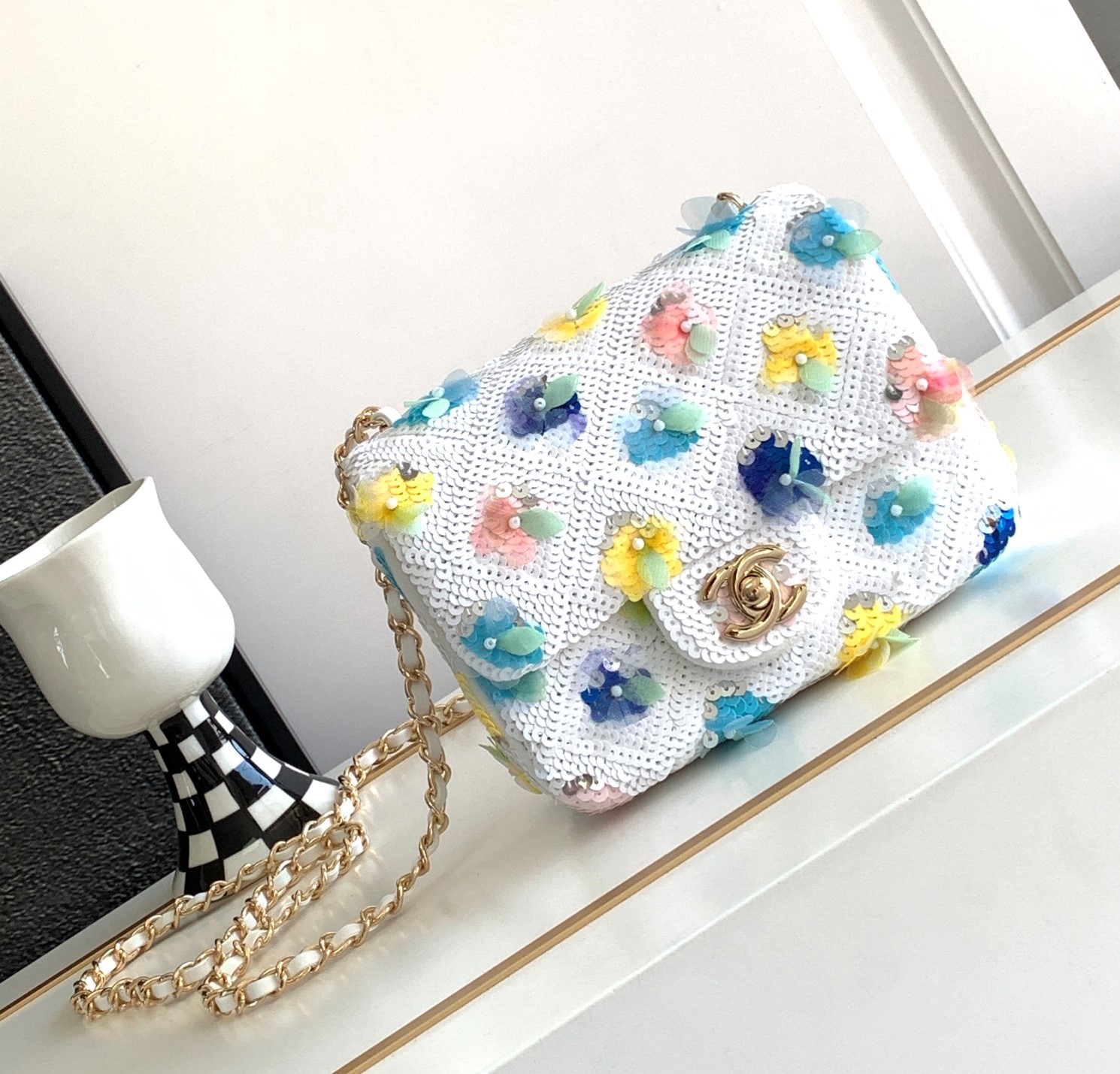 Bagsaaa Ch**el Flower Flap Bag 