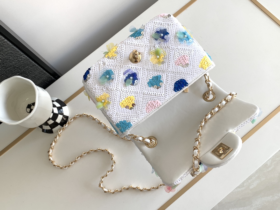 Bagsaaa Ch**el Flower Flap Bag
