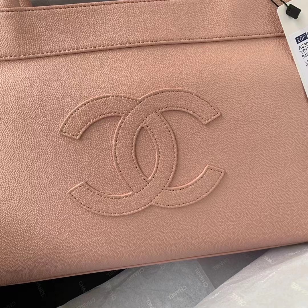 Bagsaaa Ch**el Vintage CC Open Pink Tote - 30*21*8cm