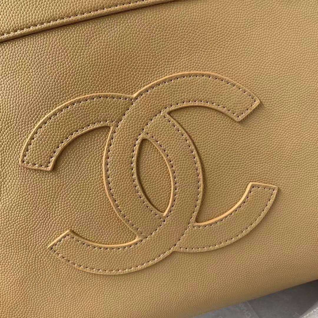Bagsaaa Ch**el Vintage CC Open Beige Tote - 30*21*8cm
