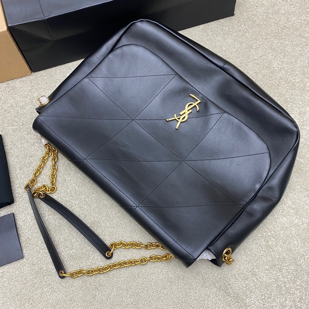Bagsaaa Y51 Jaime 4.3 In Black Lambskin - 43 X 29 X 9 CM