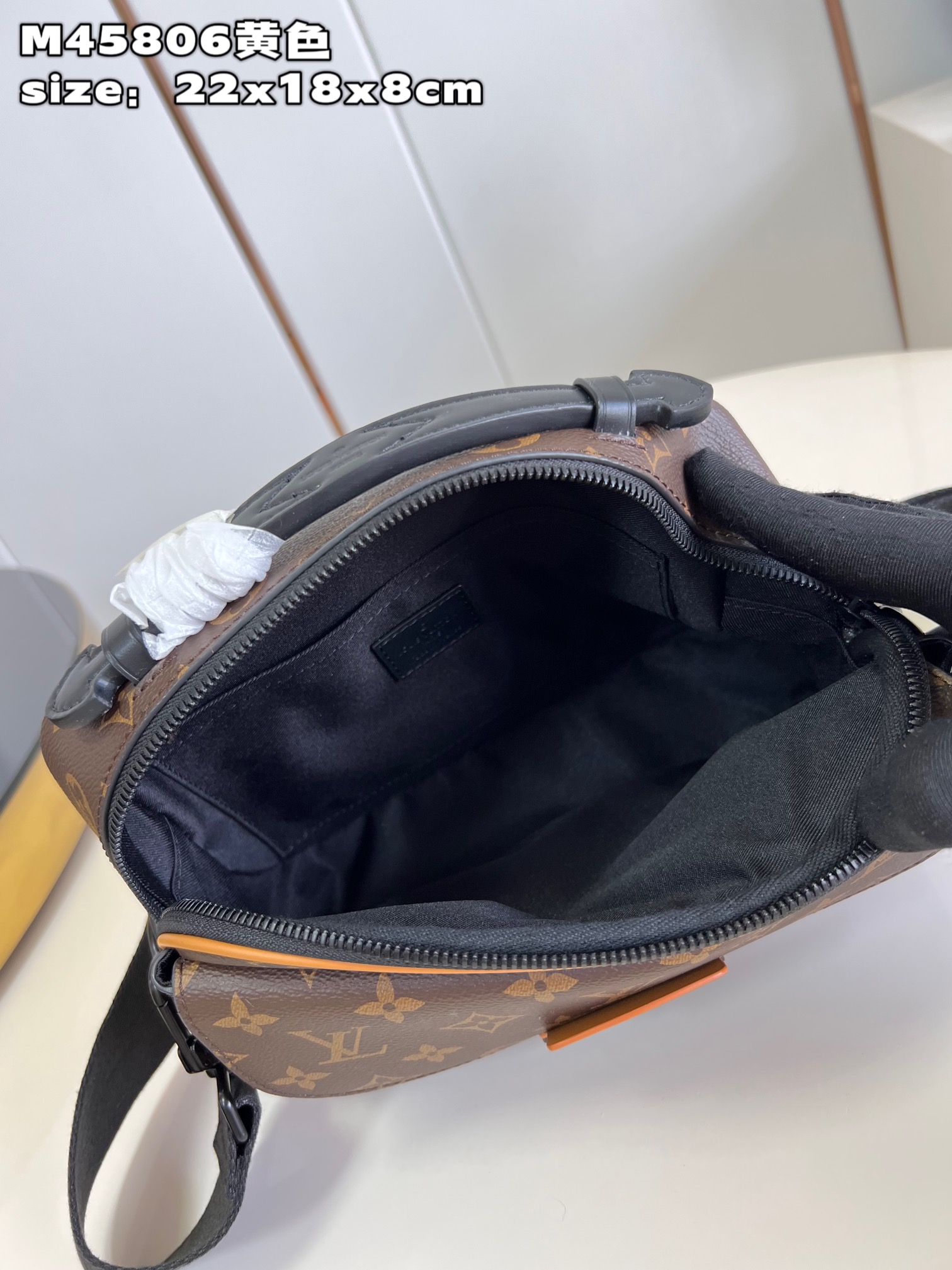 Bagsaaa L0vis Vvtt0n S Lock Messenger Orange Bag -22 x 18 x 8 cm