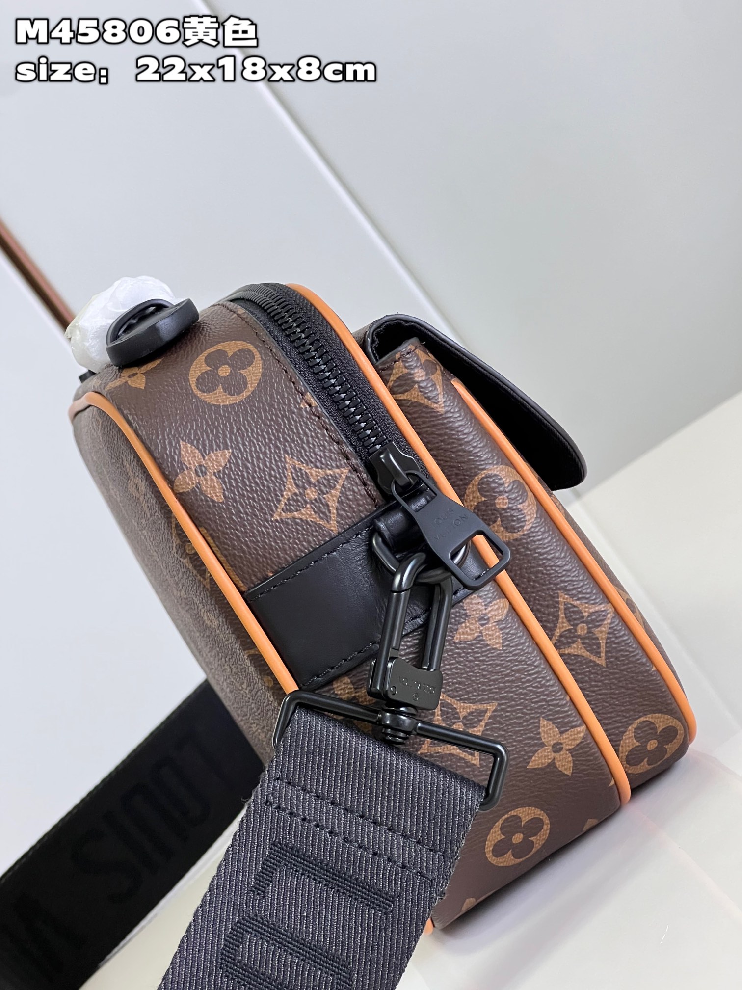 Bagsaaa L0vis Vvtt0n S Lock Messenger Orange Bag -22 x 18 x 8 cm