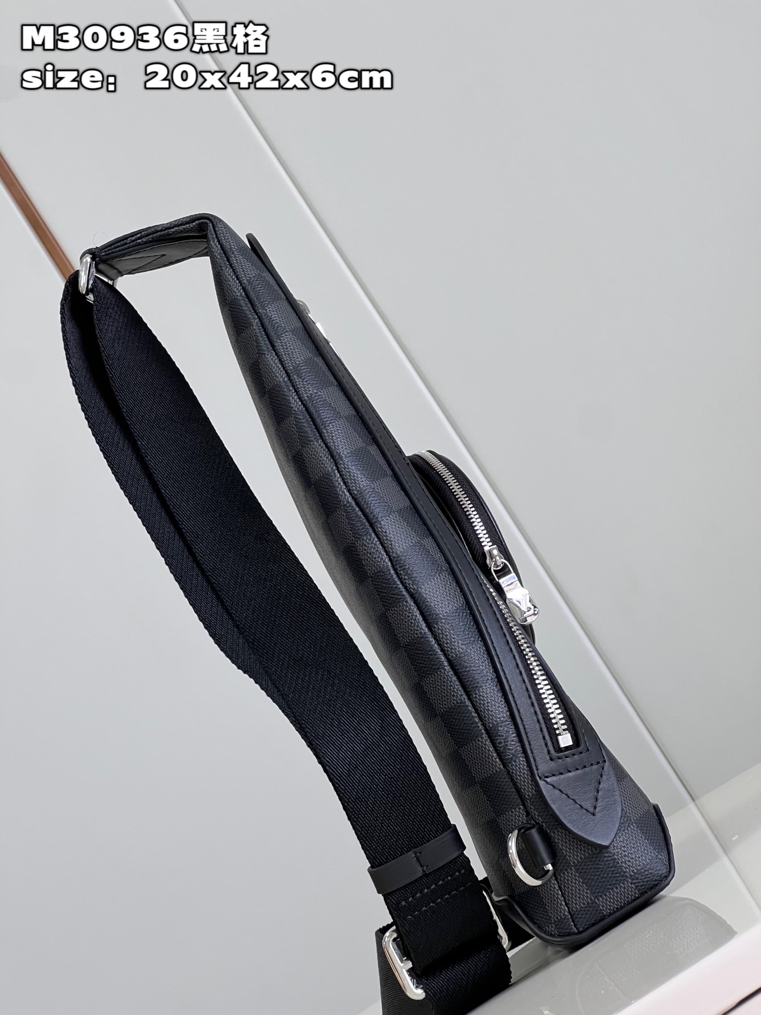 Bagsaaa L0vis Vvtt0n Duo Crossbody Damier Bag - 20 x 42 x 6 cm