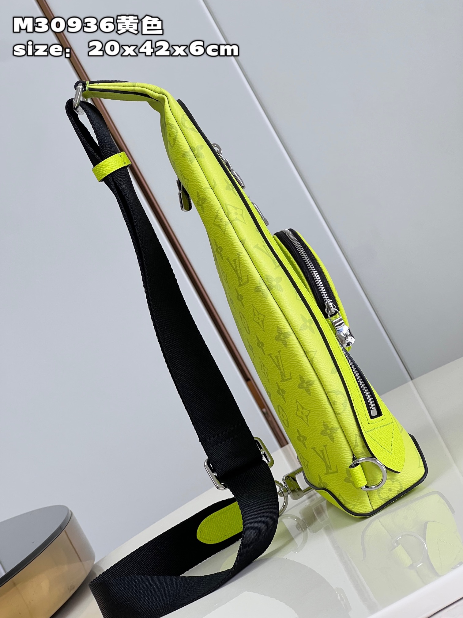 Bagsaaa L0vis Vvtt0n Duo Crossbody Monogram Yellow Bag - 20 x 42 x 6 cm