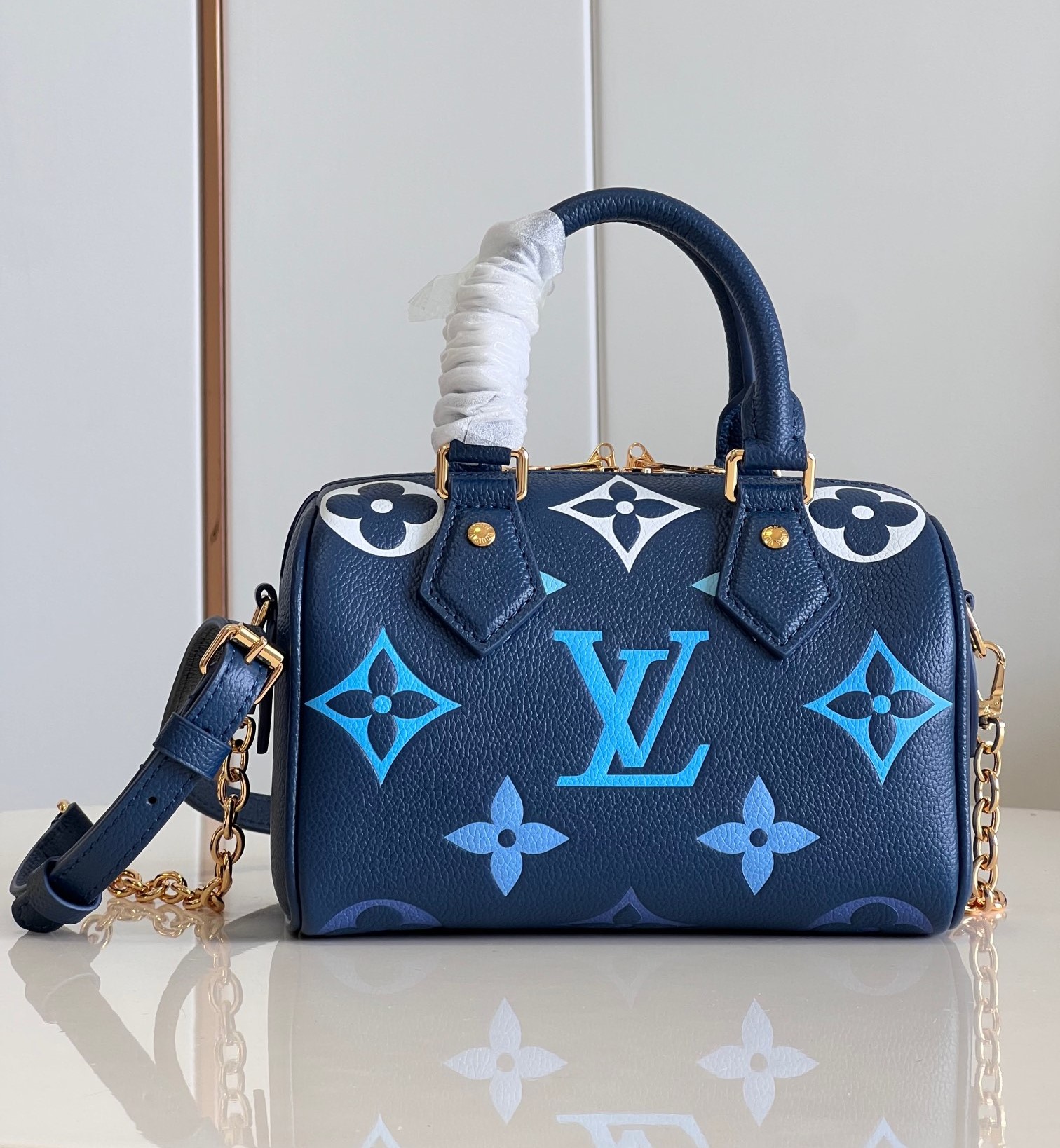 Bagsaaa L0vis Vvtt0n Speedy Bandoulière 20 Dégradé Blue - 20.5 x 13.5 x 12 cm
