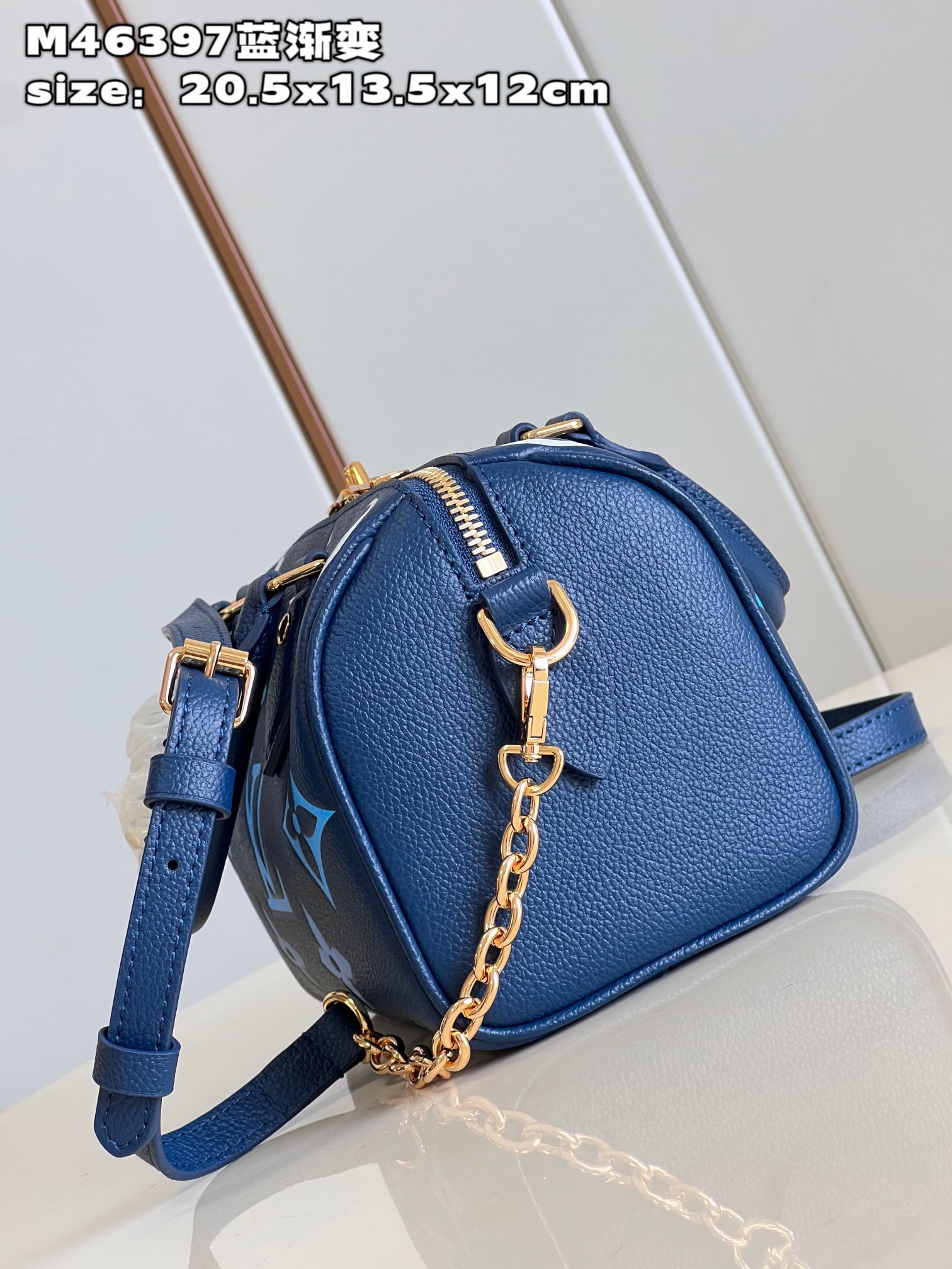Bagsaaa L0vis Vvtt0n Speedy Bandoulière 20 Dégradé Blue - 20.5 x 13.5 x 12 cm