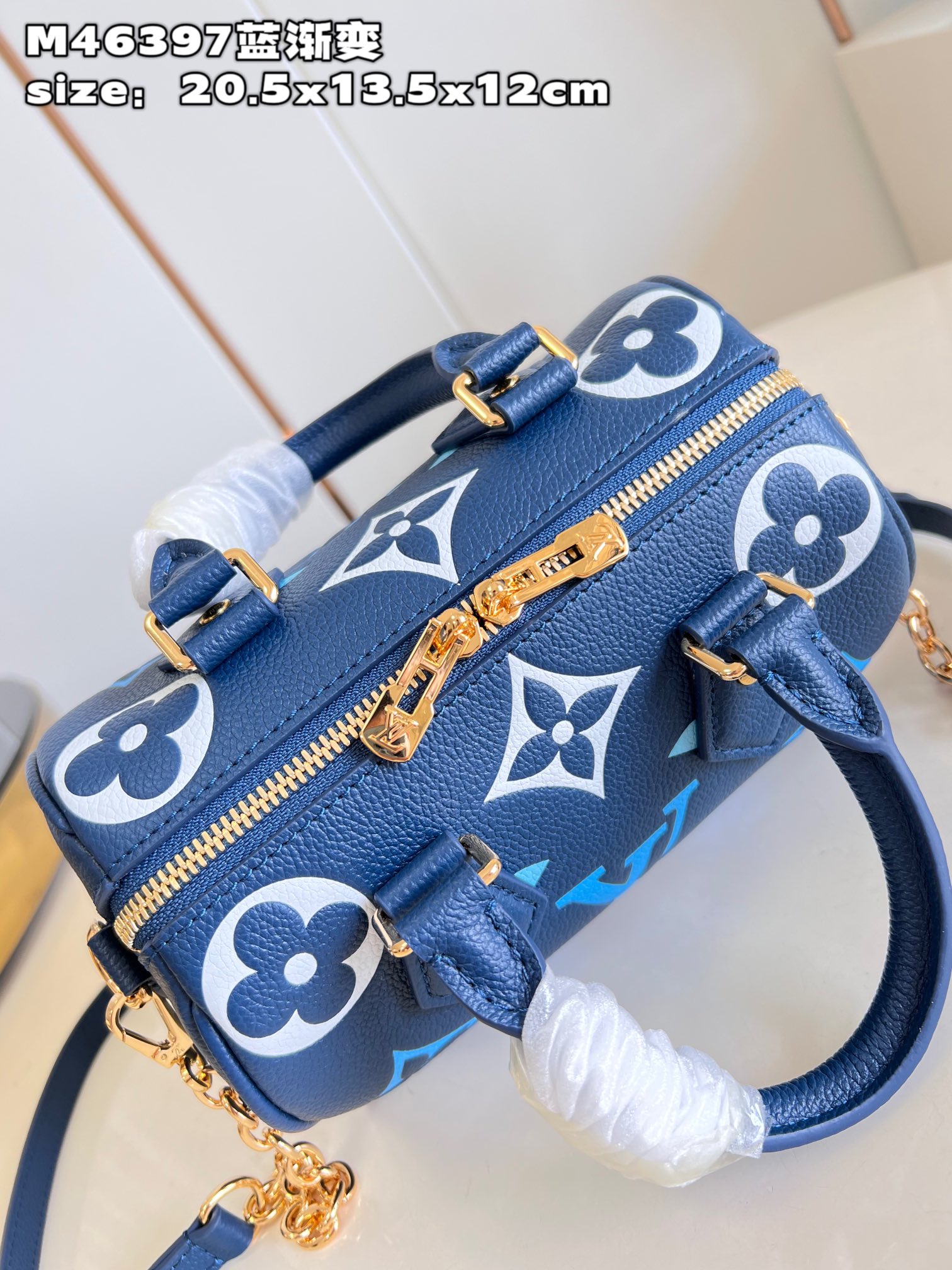 Bagsaaa L0vis Vvtt0n Speedy Bandoulière 20 Dégradé Blue - 20.5 x 13.5 x 12 cm