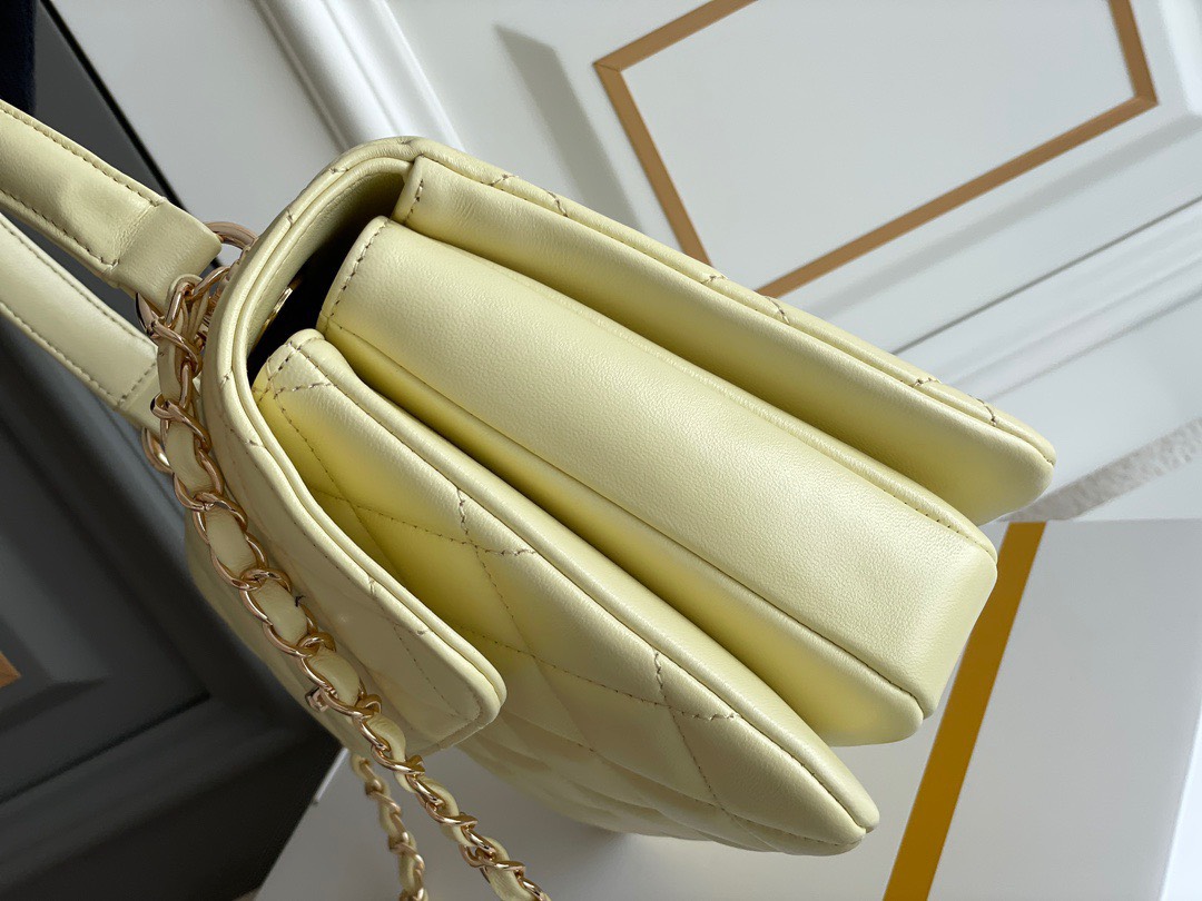 Bagsaaa Ch**el Trendy CCYellow Bag - 25cm
