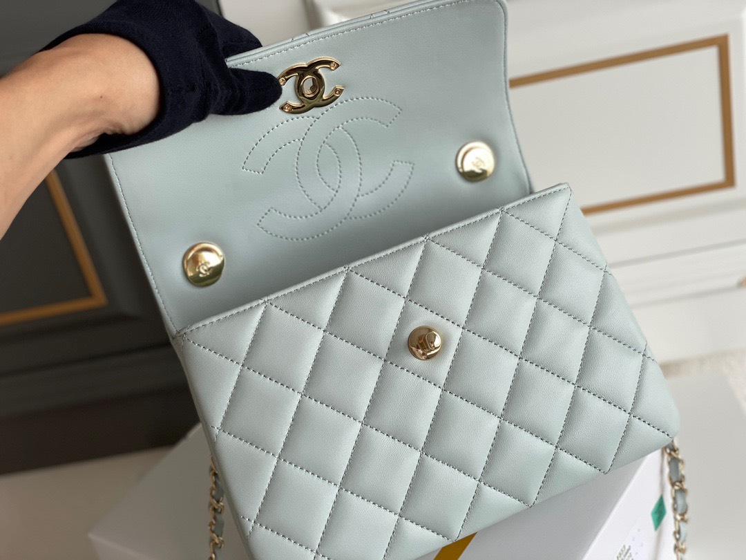 Bagsaaa Ch**el Trendy CC Blue Bag - 25cm