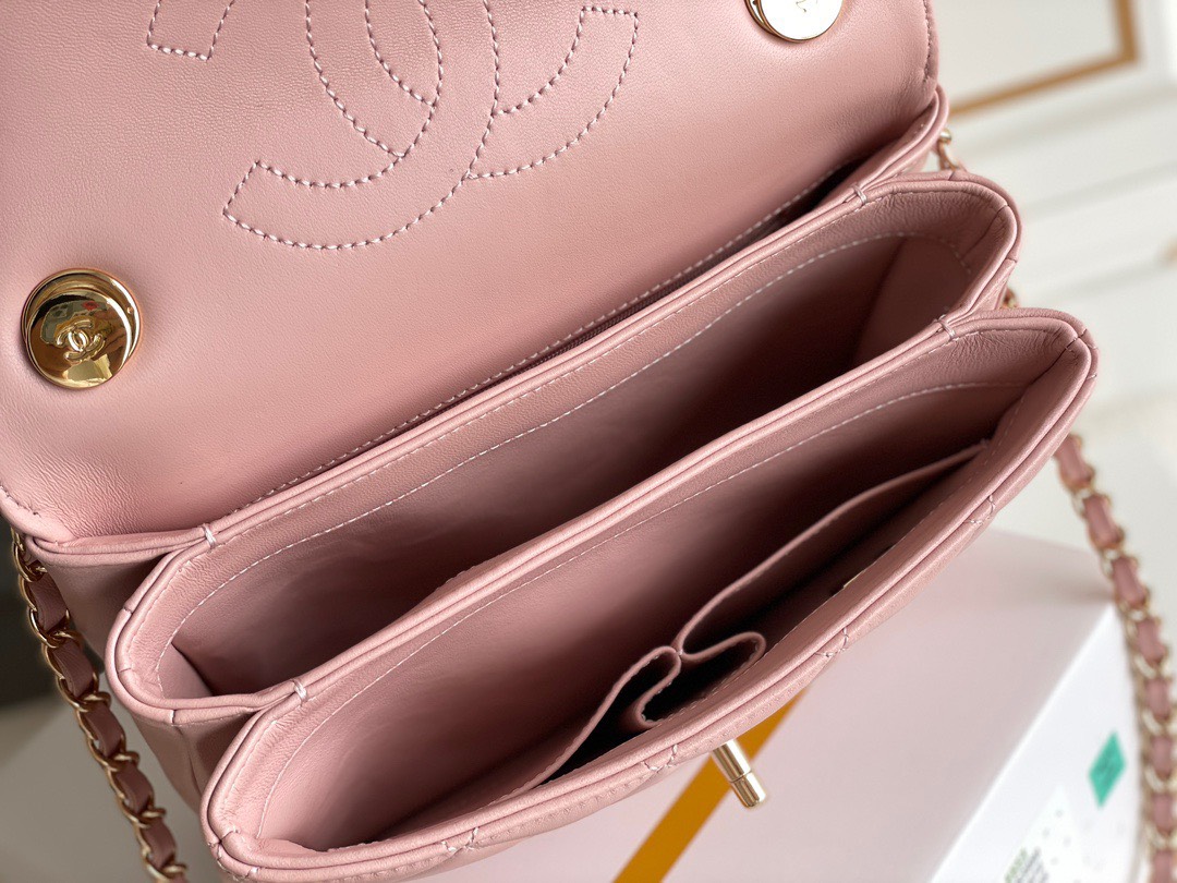 Bagsaaa Ch**el Trendy CC Pink Bag - 25cm