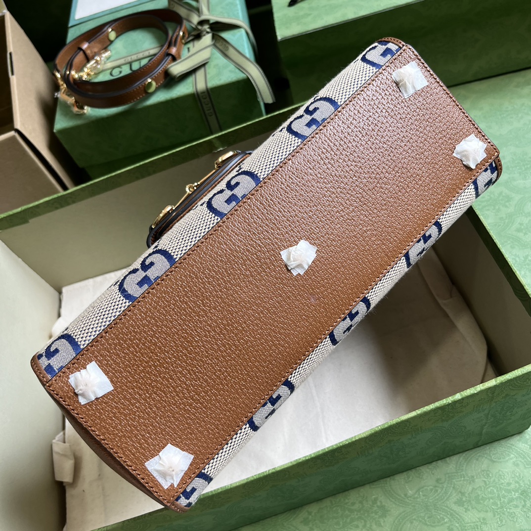 Bagsaaa Gvc*1 Horsebit 1955 bag ebony beige - 29x20x13cm