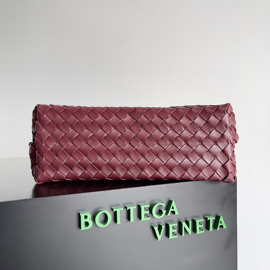 Bagsaaa B0tt*ga Ven*ta Medium Andiamo Burgundy - 32x25x11cm