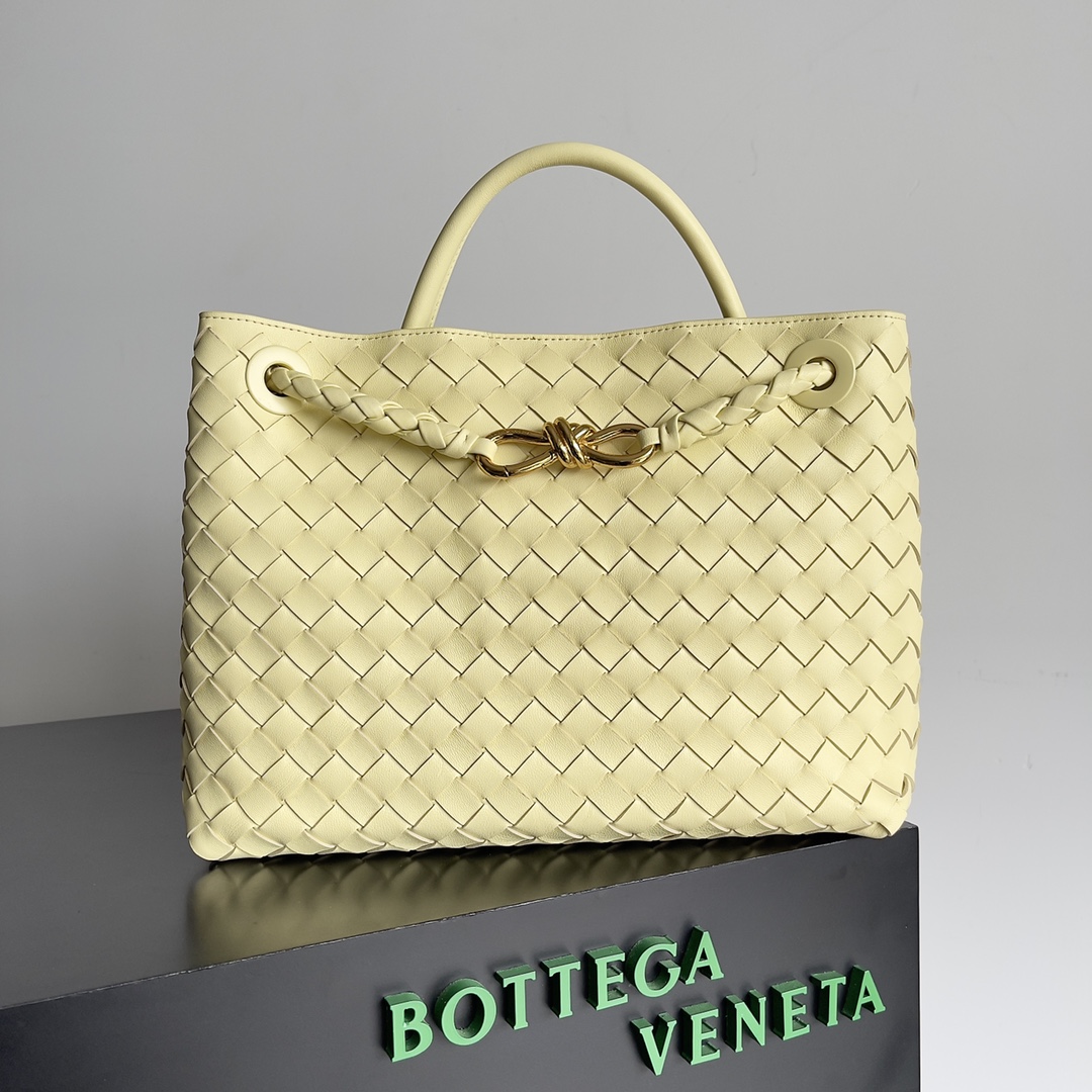 Bagsaaa B0tt*ga Ven*ta Medium Andiamo Yellow - 32x25x11cm