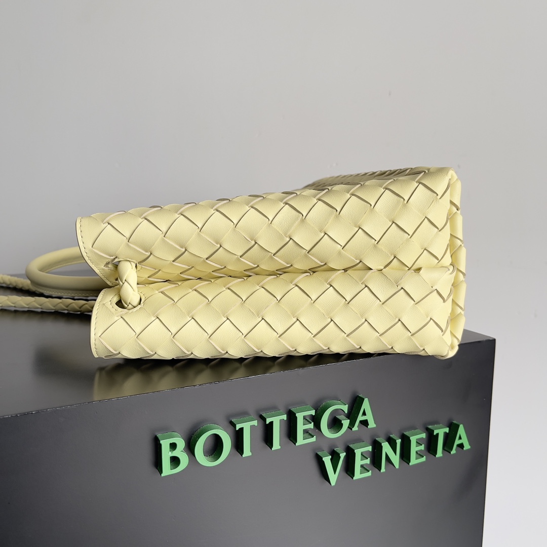 Bagsaaa B0tt*ga Ven*ta Medium Andiamo Yellow - 32x25x11cm