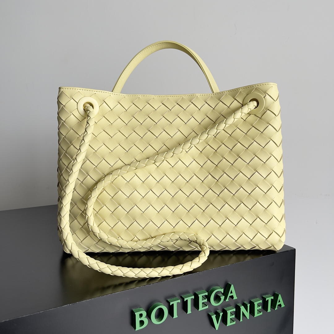 Bagsaaa B0tt*ga Ven*ta Medium Andiamo Yellow - 32x25x11cm