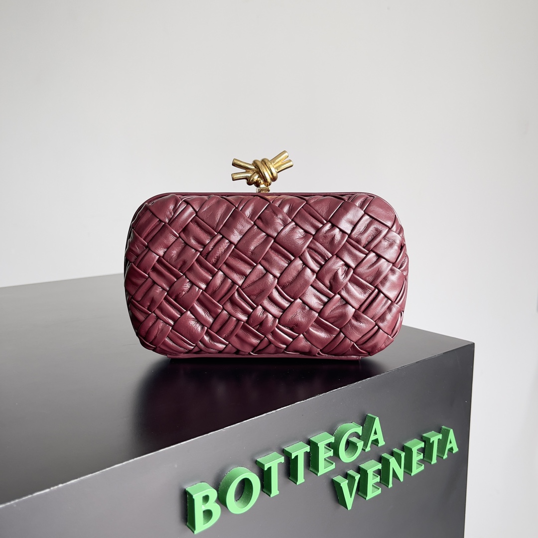 Bagsaa B0tt*ga Ven*ta Knot Burgundy - 20x12x5.5cm