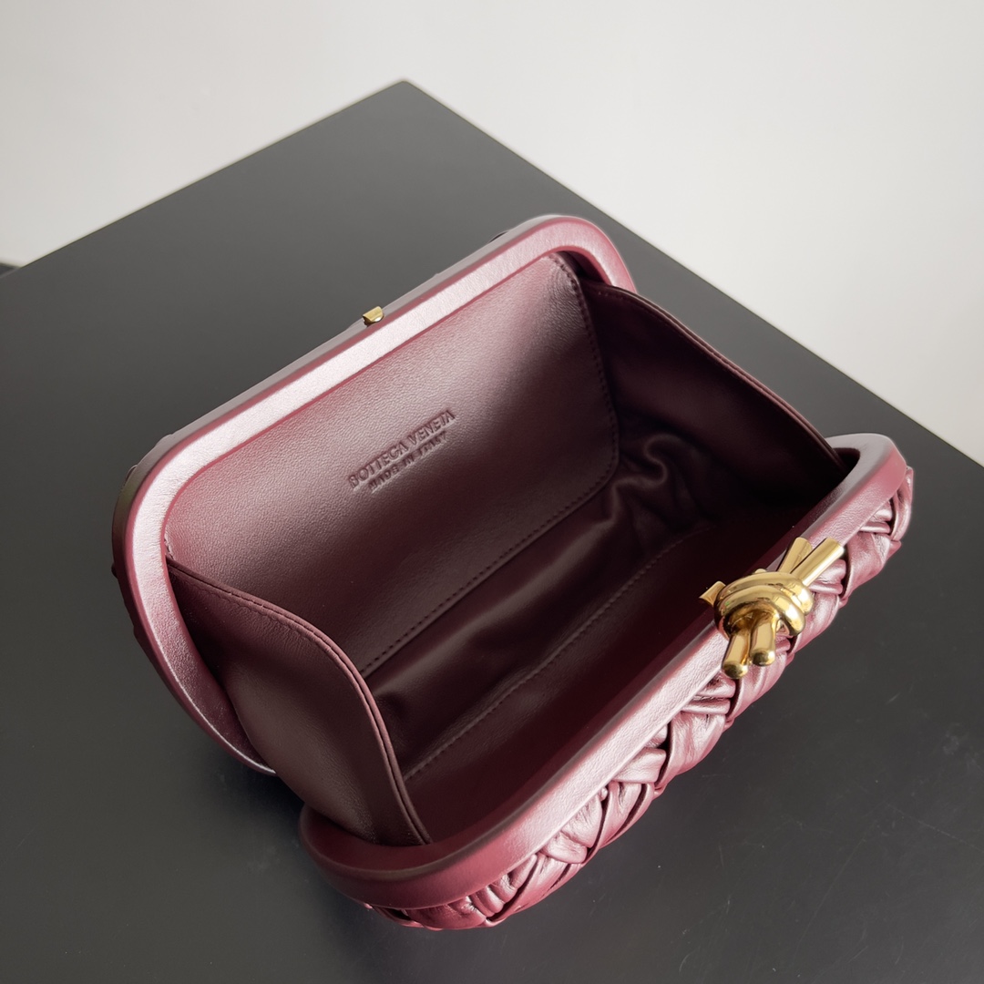Bagsaa B0tt*ga Ven*ta Knot Burgundy - 20x12x5.5cm