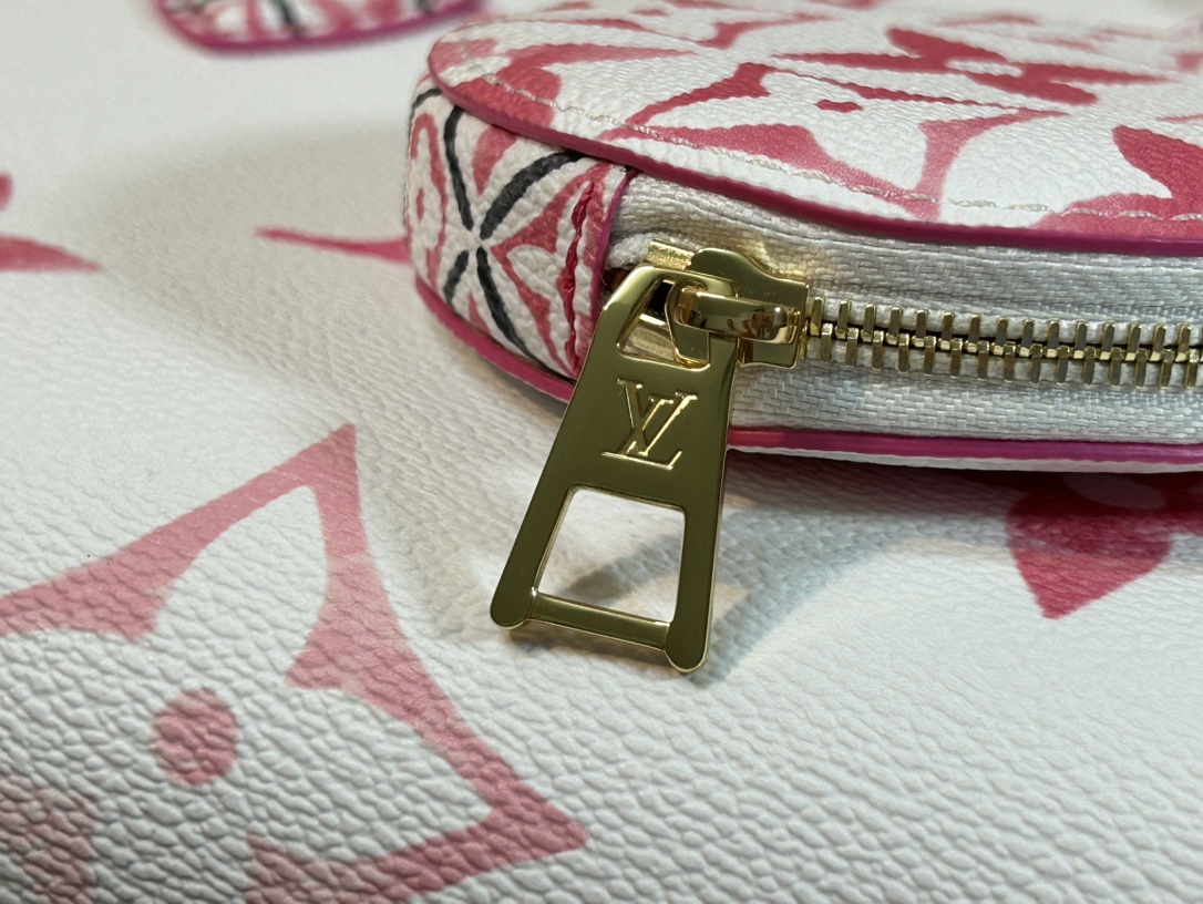 Bagsaaa L0vis Vvtt0n Onthego PM Pink Monogram Canvas - 25 x 19 x 11.5 cm
