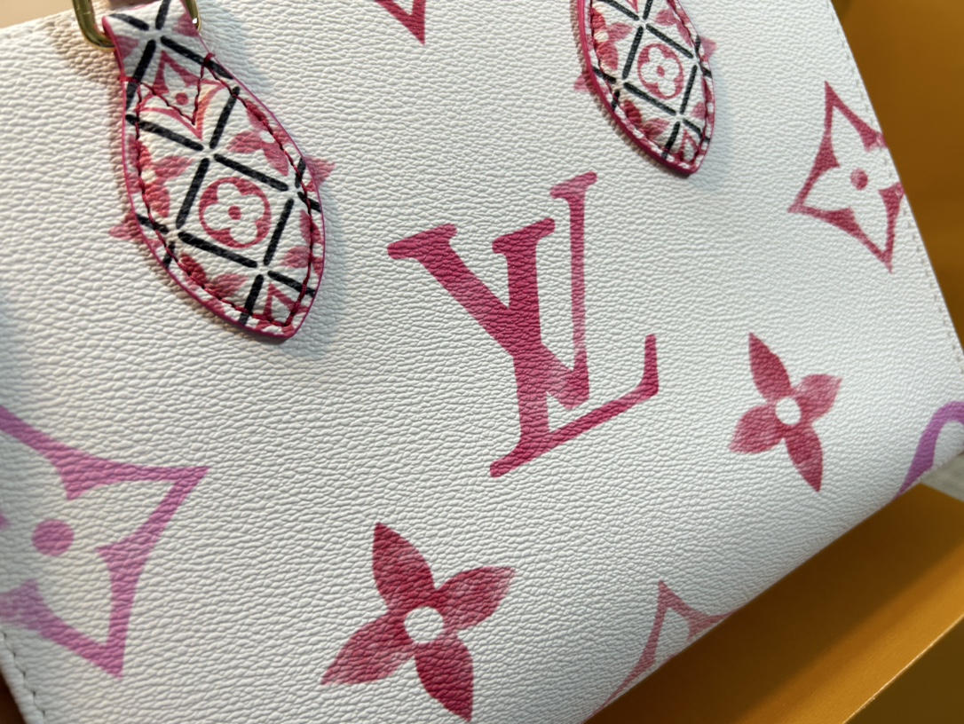 Bagsaaa L0vis Vvtt0n Onthego PM Pink Monogram Canvas - 25 x 19 x 11.5 cm