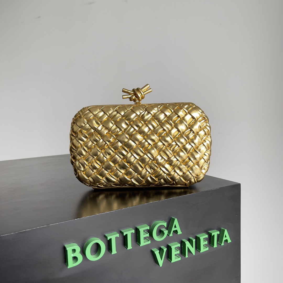 Bagsaa B0tt*ga Ven*ta Knot Gold - 20x12x5.5cm
