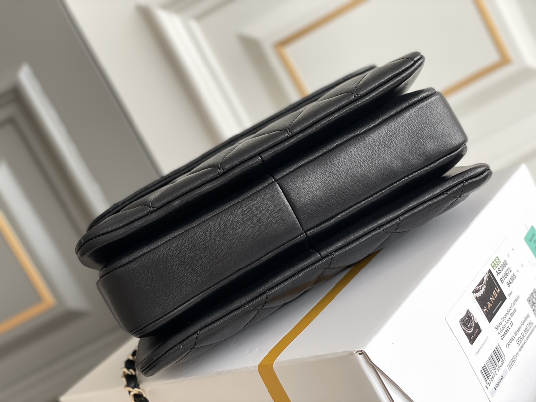 Bagsaaa Ch**el Trendy CC Black Bag - 25cm