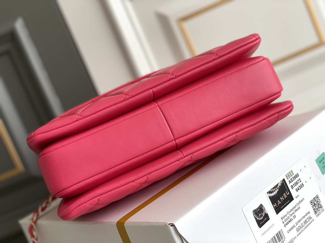 Bagsaaa Ch**el Trendy CC Hot Pink Bag - 25cm