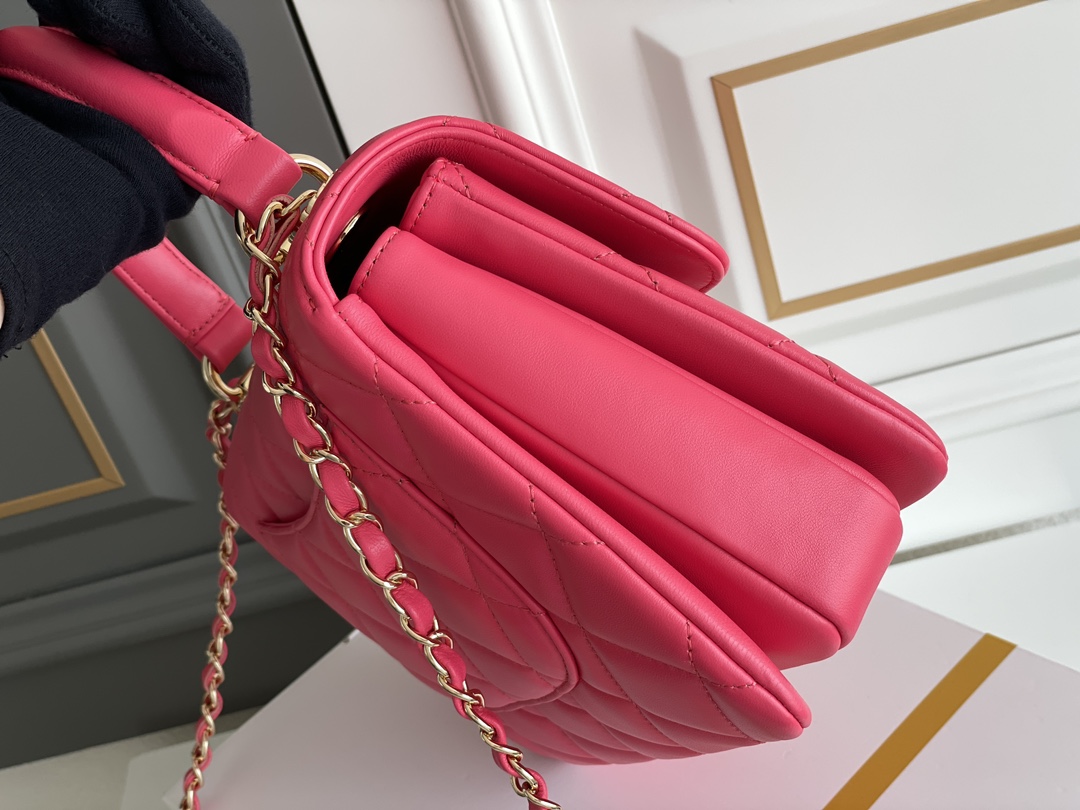 Bagsaaa Ch**el Trendy CC Hot Pink Bag - 25cm