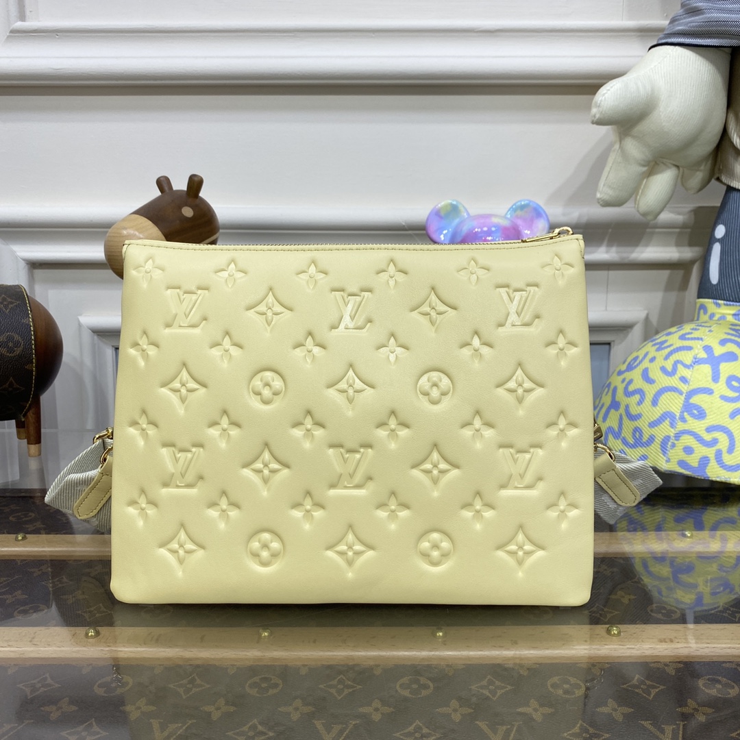 Bagsaaa L0vis Vvtt0n Coussin PM Yellow - 23 X 16 X 6.5 CM
