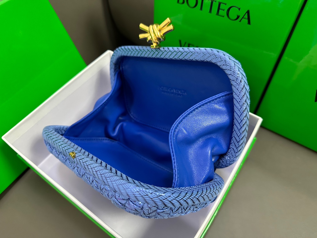Bagsaa B0tt*ga Ven*ta Knot Blue - 20x12x5.5cm