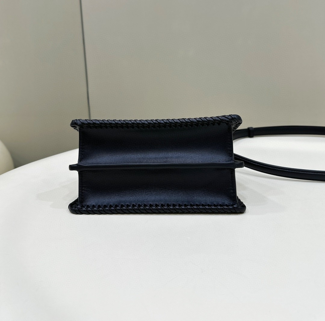Bagsaaa F**di Peekaboo ISeeU Petite Black - 27x21x11cm