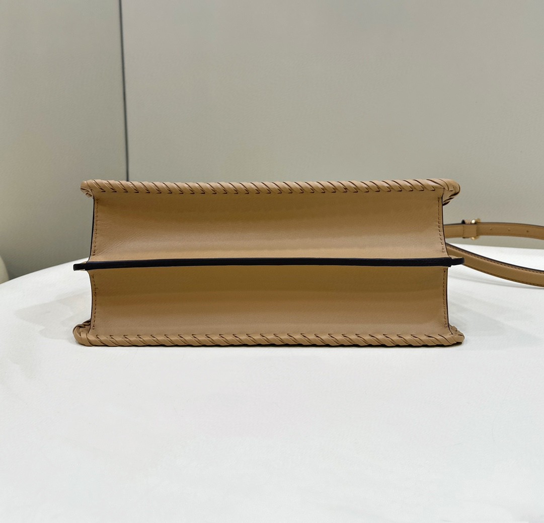 Bagsaaa F**di Peekaboo ISeeU Petite Brown - 33*12*25cm