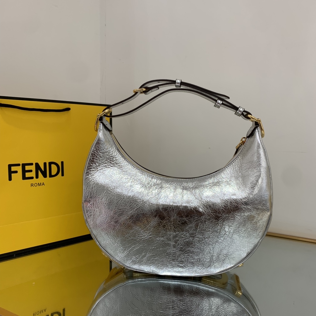 Bagsaaa F**di Medium Graphy In Silver - 10×29×24.5cm