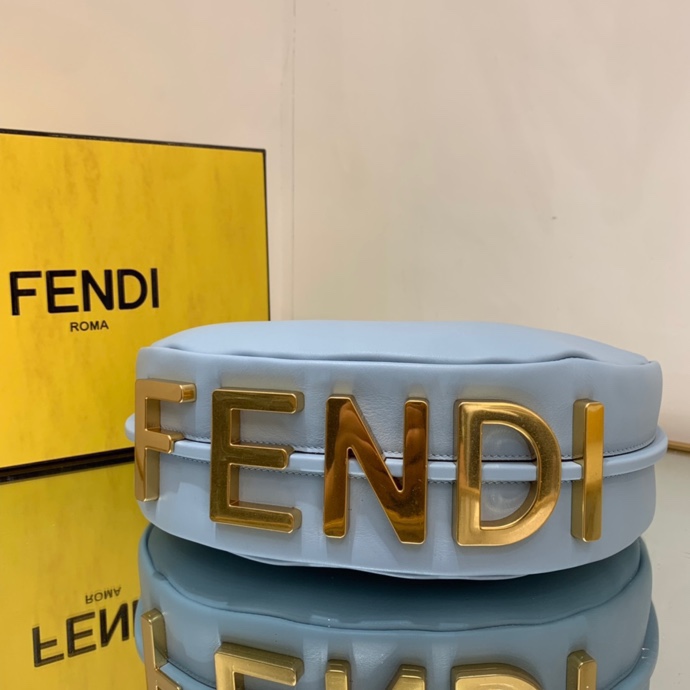 Bagsaaa F**di Medium Graphy In Blue - 10×29×24.5cm